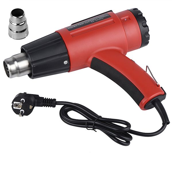 

jcd 220v/110v heat gun 2000w variable temperatures industrial electric air gun with nozzle attachments power tool hairdry