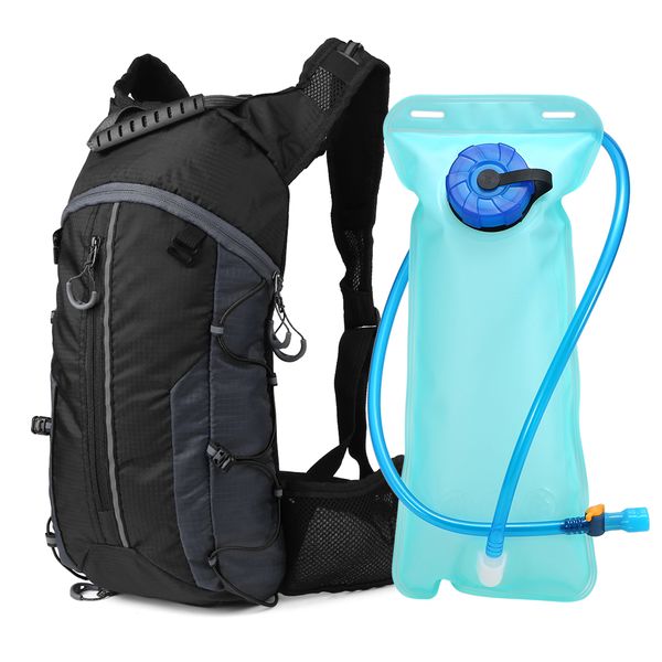 

outdoor foldable cycling backpack lightweight outdoor sports bike riding hydration pack backpack with water bag potable handbag
