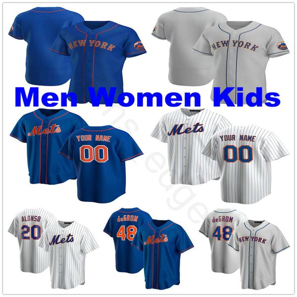 

2020 new custom yoenis cespedes michael conforto edwin diaz amed rosario marcus stroman rick porcello man women kids youth baseball jerseys, Black