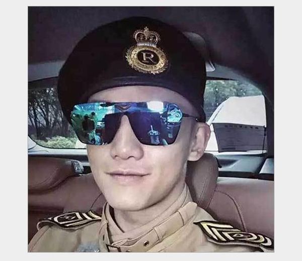 

big frame one sunglasses fashion sunglasses sunglasses men and women, White;black