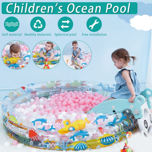 

new inflatable swimming pool durable printing baby bathing pool pvc for kids round tub toys xd88