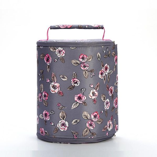 

мужчины женщины офис школа водонепроницаемый небольшой многоразовый принт кулер работа складная портативная сумка для хранения изолированный, Blue;pink
