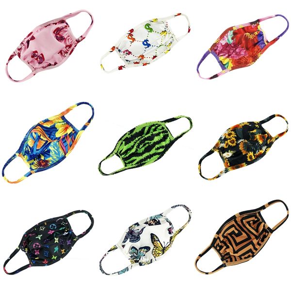 

мода светодиодного luminous face маска проектировщик printed маска хлопок пыл езда велоспорт мужчины и женщины ктва бара партии рот ма # 324, Black