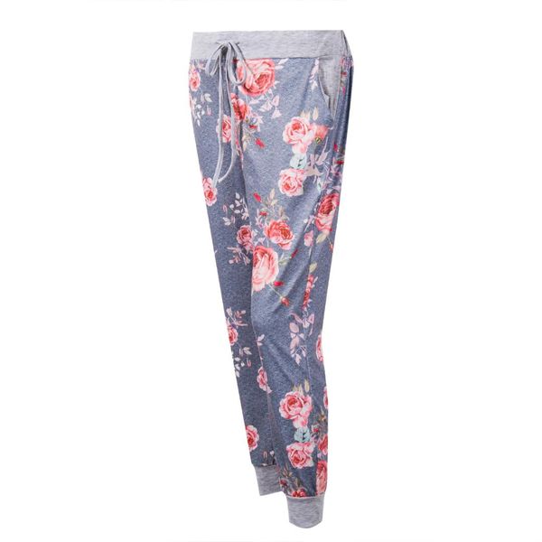 

arrivals fashion womens casual harem floral pants baggy ladies casual lace up soft stylish outfits pants, Black;white