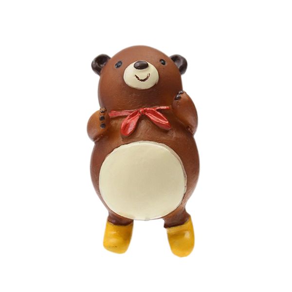 

cute resin bear figurine garden plant stakes flowerpot bonsai decor