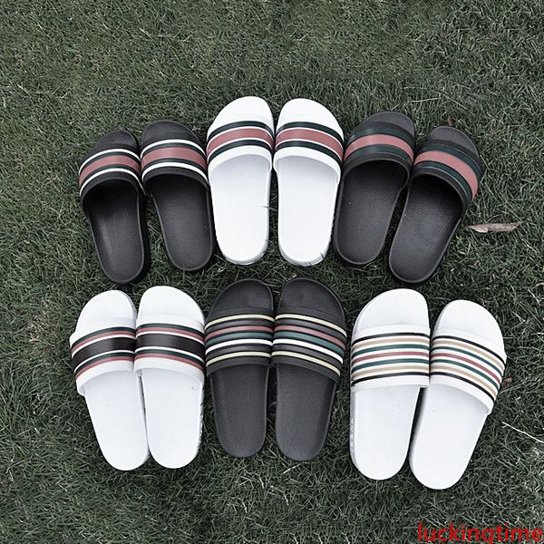 

new arrival europe brand fashion mensstriped s causal non-slip summer huaraches slippers flip flops slipper 40-45