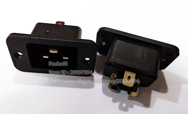 Adaptador, 16A 250V multifuncional IEC320 C20 3Pin masculino CA Power Industrial Socket Plug / 20pcs