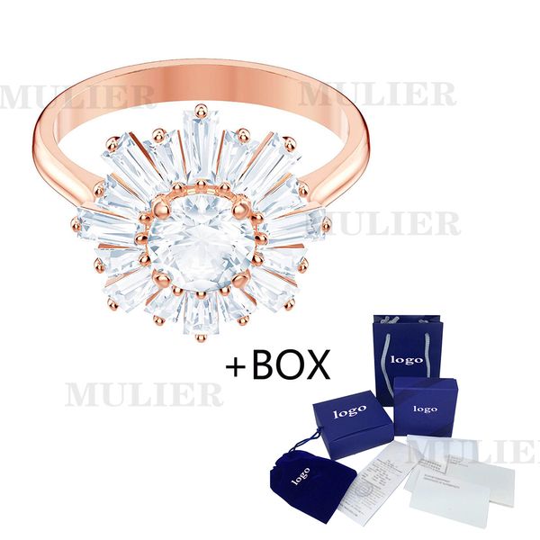 

mulier 2019 original new sunshine ring fashion women luxury jewelry send girlfriend mother luxury jewelry romantic gift, Slivery;golden