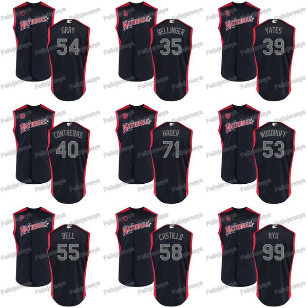 

2019 All-Star 71 Josh Hader Hyun-Jin Ryu Luis Castillo Josh Bell Sonny Gray Max Scherzer Joc Pederson Nolan Arenado Trevor Story Jersey