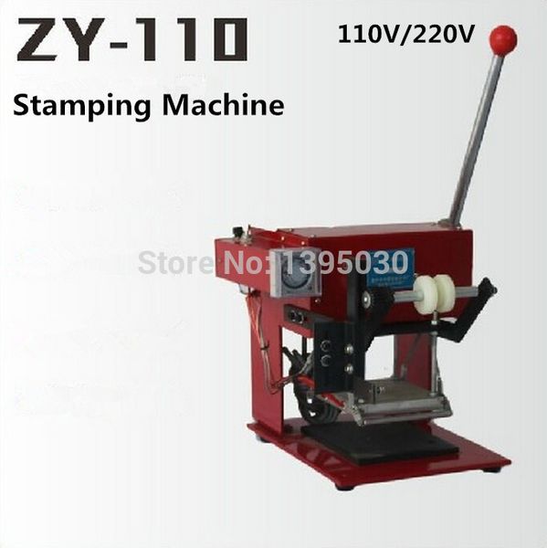 

1pcs zy-110 manual foil stamping machine manual stamper leather embossing machine printing area 110*120mm