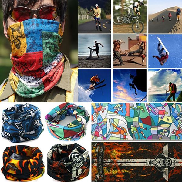 

outdoor cycling scarf mask magic turban sunscreen hair band seamless kerchief leisure travel multi-functional headband 24 style fa2846
