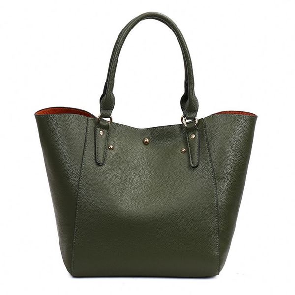 

classic vogue european american style large 2pcs women tote single-shoulder bucket bag