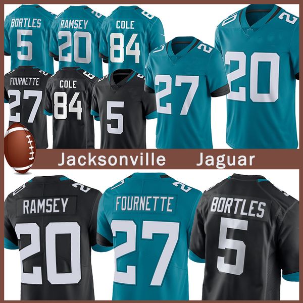 

5 Blake Bortles 27 Leonard Fournette 20 Jalen Ramsey 15 Allen Robinson 84 Keelan Cole Jacksonville jerseys Jaguar American Football Jerseys