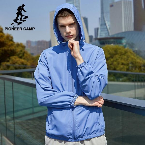 

pioneer camp 2020 new skin jackets men waterproof coats streerwear hip hop outdoor sports men's summer jackets apf0223002l, Black;brown