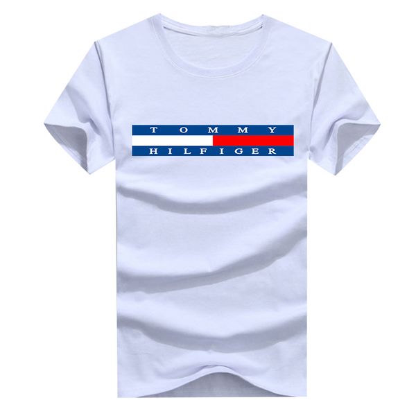 

2020 new summer men's short-sleeved t-shirt, round-neck men's summer wear, slim-fit and half-sleeve print trend t-shirt, White