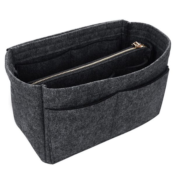 

make up organizer felt insert bag for handbag travel inner purse portable cosmetic bag organizer suitable for handbags