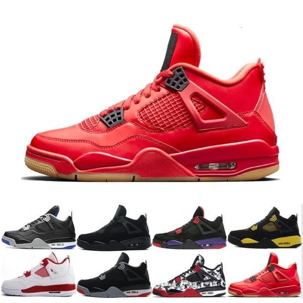 

4 4s tattoo black and white graffiti cactus jack raptors mens basketball shoes travis money royalty bred fire red men sneakers