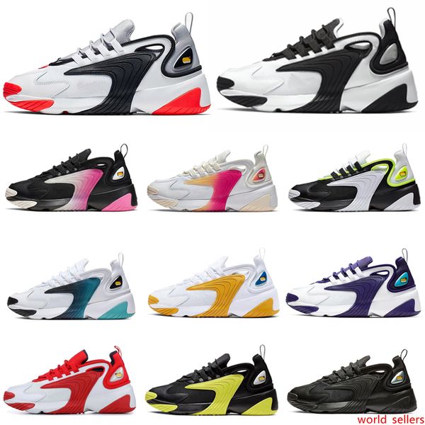 

zoom 2k m2k tekno running shoes men women triple white black infrared volt university red fashion mens trainers sports sneakers 36-45