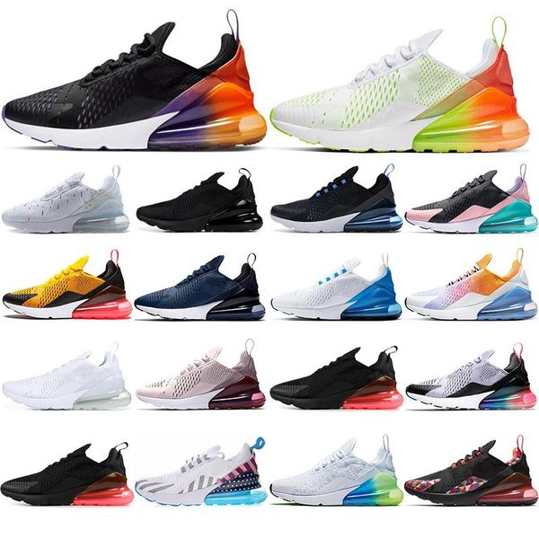 

2019 breathable mens women running shoes rainbow volt orange stars be true black gradient navy blue mens trainers sneakers 36-45