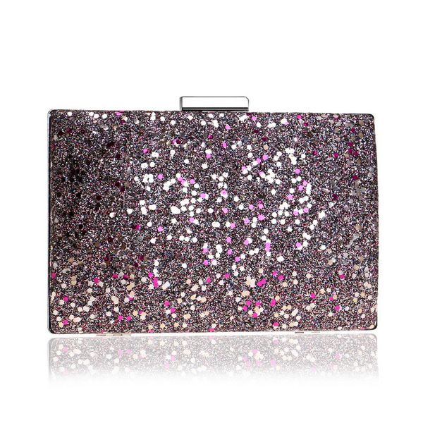 

women's new sequin tide evening bag european and american fashion banquet clutch dress wild square evening bag