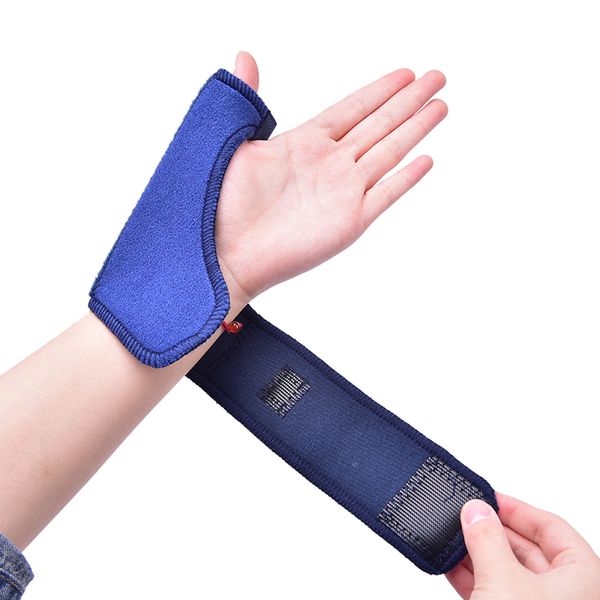 

1pc wrist thumb hand support protector wrist finger brace guard, Black;red