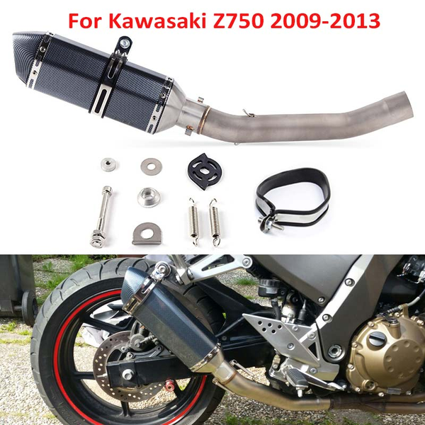 

for 2007-2013 z750 slip on exhaust system escape z750 motorcycle exhaust muffler pipe mid link connect tube