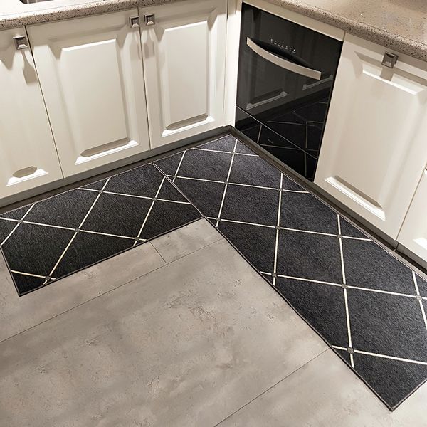 

kitchen floor mat strip water and oil absorption mat set household bathroom bedroom cushion can hand wash