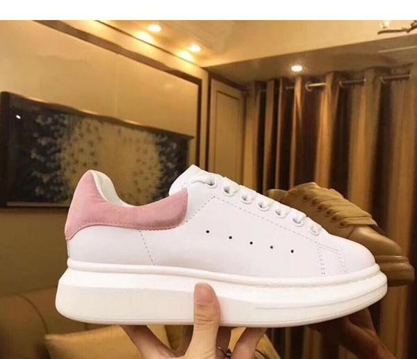 

waterproof velvet luxury chaussures de marque pour homes men women white platform designers sneakers fitness casual training shoes, Black