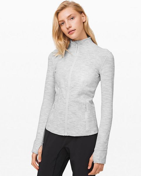 

casual colorful female outerwear yoga women cardigan tshirts slim long sleeve stand collar skinny ladies, White