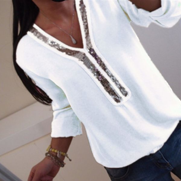 

woman blouses for women sequin womens large 2019 spring v neck womens cap sleeve blouses chiffon solid white shirt