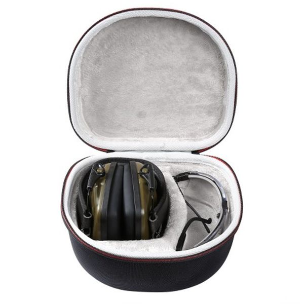 

eva case headset bag eyewear glasses box storage case bag box for earphone earbuds traveling outdoor supplies 10cm 21cm, Silver