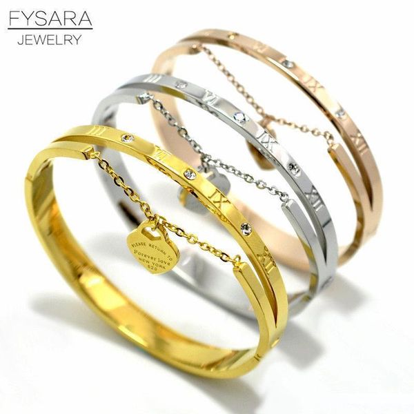 

бренд love heart браслеты тэг из нержавеющей стали римскими цифрами циркон браслеты браслеты для женщин аксессуары, Black