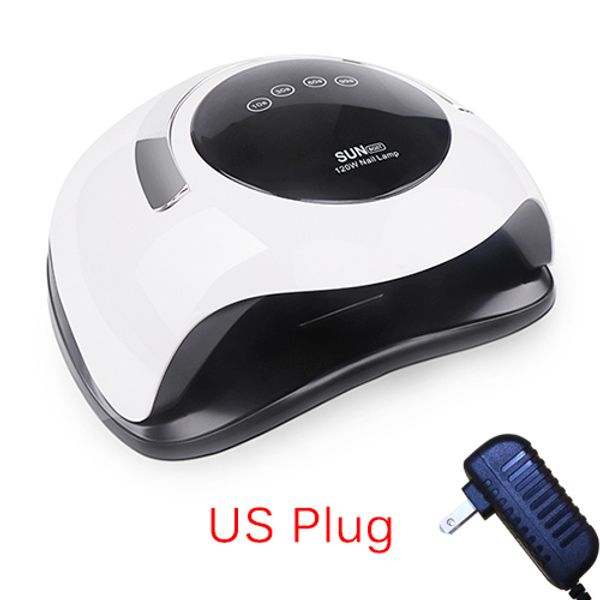 

120w hight power gel lamp 33 leds uv lamps fast curing nail dryer with big room and timer smart sensor nail tools