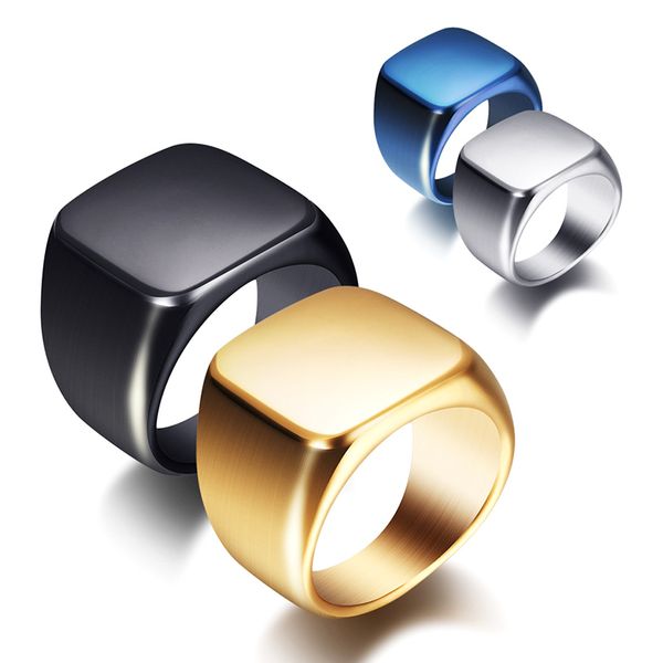 

steel titanium men's ring vintage solid full-gloss titanium steel ring europe and america men's stainless steel ring black 7#-13#, Silver