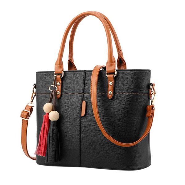 

ocardian fashion women tassels tote bag solid color handbag crossbody bag shoulder messenger drop shipping a0820#30