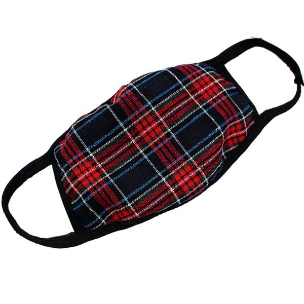 

plaid striped mask thicken warm dust-proof cotton linen masks windproof washable reusable anti dust masks zza1867