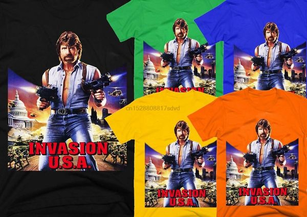 

вторжение сша movie 100 cotton mens t shirt e0582, White;black