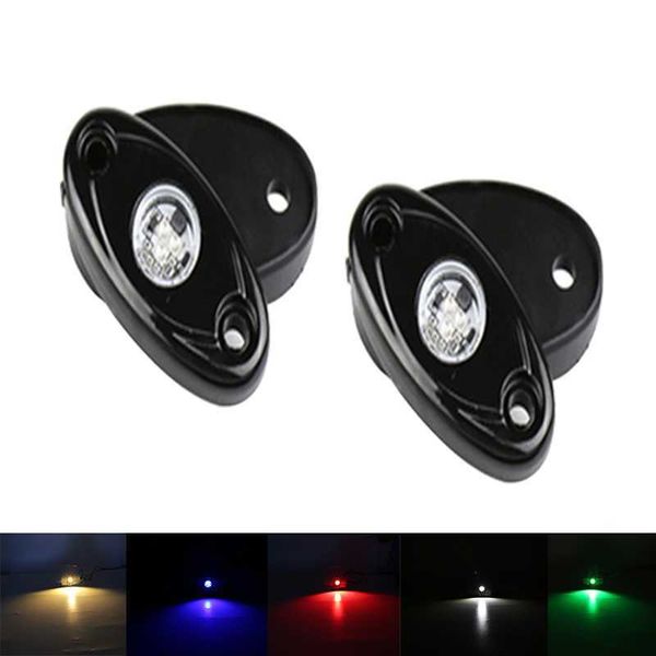

2inch 9w led rolling rock light for off road atv suv car truck boat yacht chassis lights decoration clearance undercar lamp