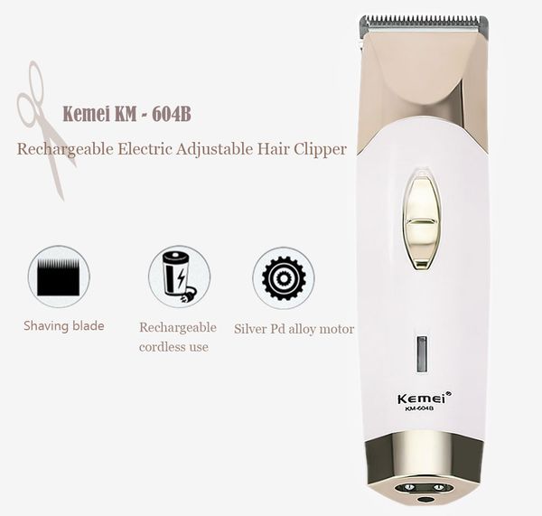 

kemei 604b professional men hair clippers that cut the closest cutting machine haircut beard trimmer with 3 limit combs uatpf