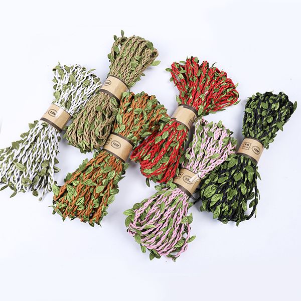 

10m diy natural rope tag label hang leef rope wedding home accessories decorative twine jute string gardening cord