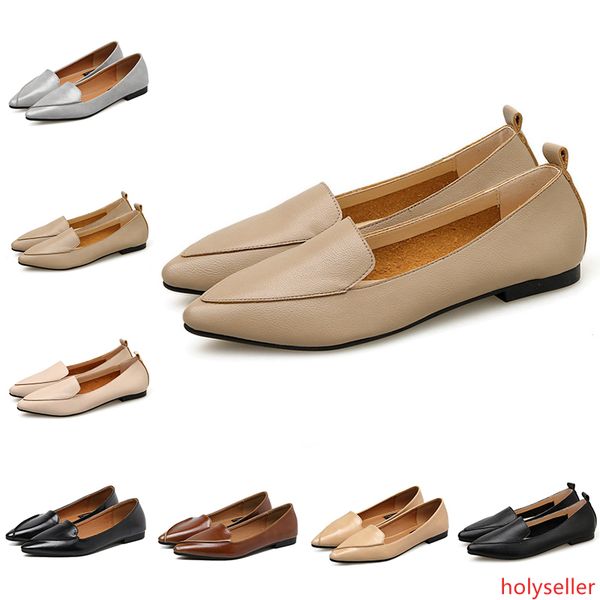 

fashion women s vintage british style casual lattice flat shoes with pointed shallow mouth outdoor walking shoes main6