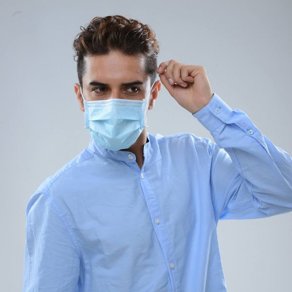 

economical and practical blue 3ply disposable face mask in china