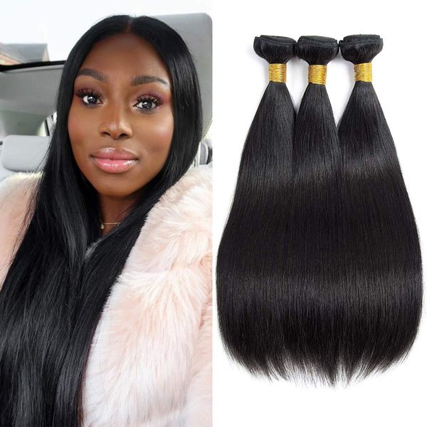 Hot 9a Brazilian Straight Human Hair Bundles 8 30 Inch Total 300g