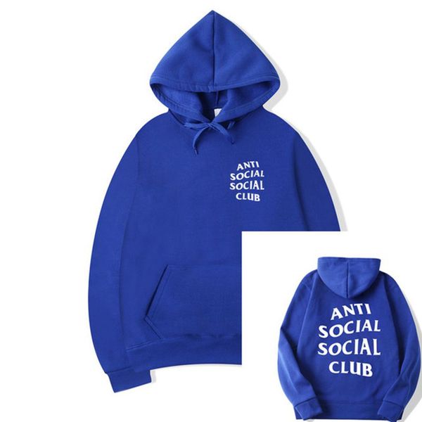 

men fashion long sleeve letter printed hoodies sweatshirt men women social social club pullover anti hooded warm winter hoodie, Black