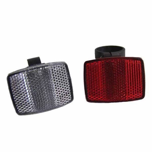 

1 pair cycle bicycle bike light reflector rear front for handlebar & saddle bar