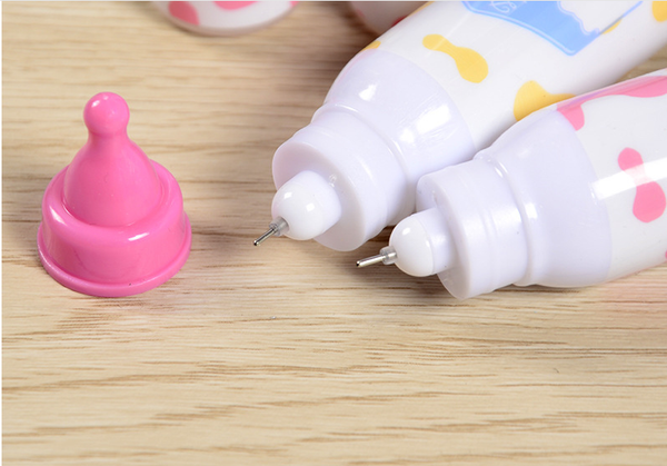 

100pcs/lot gel pen cartoon creative new cartoon baby bottle neutral pen office supplies writing supplies stationery gp795