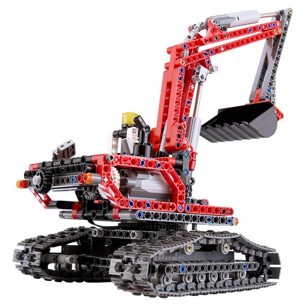 

20025 Подлинная Техника Серии 760 шт. Красный Инженерный Экскаватор Набор Строительн