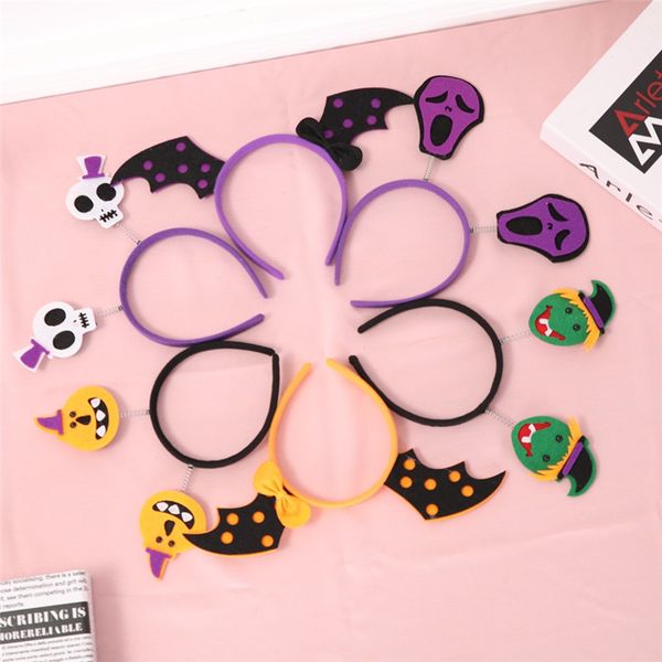 

хэллоуин оголовье для детей тыква украшения мульти-стилей декора для маскарад партии милый мультфильм повязка для оптовой a02