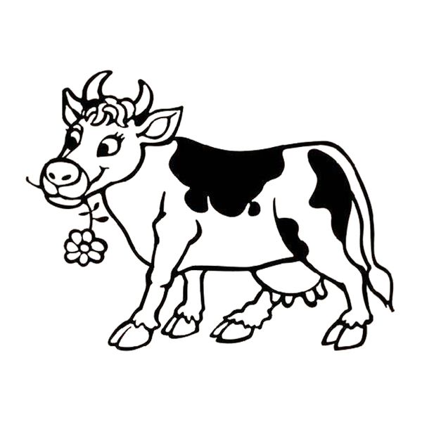 

16*12.2cm cow flower vinyl decal funny car window bumper novelty jdm drift vinyl decal sticker