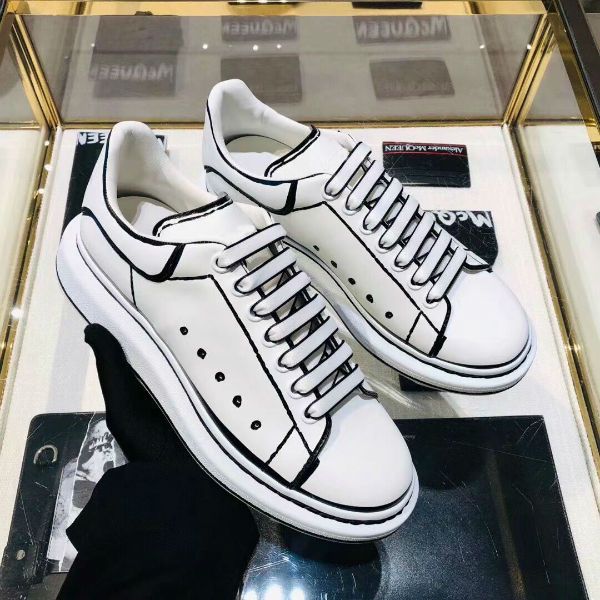 

2020 luxury fashion designer shoes 3m reflective women men leather platform casual shoe triple white black red navy mens flat chaussures